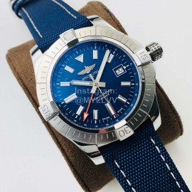 Breitling Gb Factory Nylon Strap 45mm Dial Watch Navy