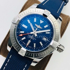 Breitling Gb Factory Nylon Strap 45mm Dial Watch Navy