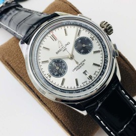 Breitling Gb Factory Premier B01 Chronograph 42mm Dial Watch White