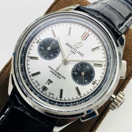 Breitling Gb Factory Premier B01 Chronograph 42mm Dial Watch White