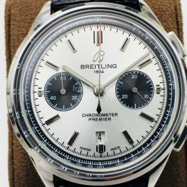 Breitling Gb Factory Premier B01 Chronograph 42mm Dial Watch White