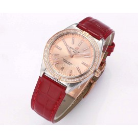 Breitling Diamond Chronometer Automatic 36mm Watch For Men And Women Pink