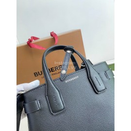 Burberry Leather Retro Messenger Bag For Women Black