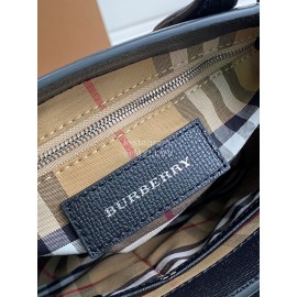 Burberry Leather Retro Messenger Bag For Women Black