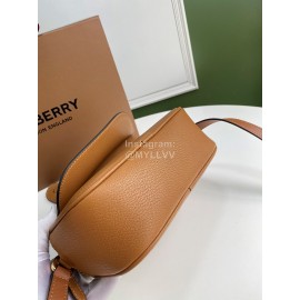 Burberry New Grain Leather Small Messenger Bag Coffee