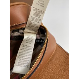 Burberry New Grain Leather Small Messenger Bag Coffee