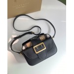 Burberry New Grain Leather Small Messenger Bag Black