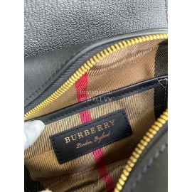 Burberry New Grain Leather Small Messenger Bag Black