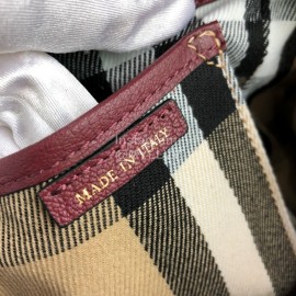 Burberry Fashion Large Leather Messenger Bag Handbag Purple