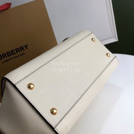 Burberry Fashion Large Leather Messenger Bag Handbag White