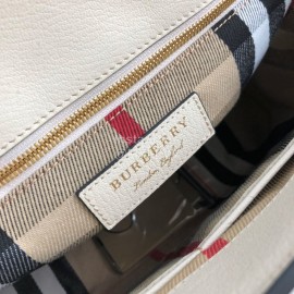 Burberry Fashion Large Leather Messenger Bag Handbag White