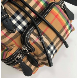 Burberry Retro Small Striped Nylon Backpack