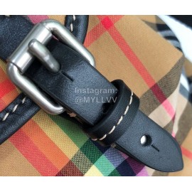 Burberry Retro Small Striped Nylon Backpack