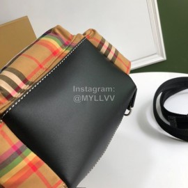 Burberry Retro Small Striped Nylon Backpack