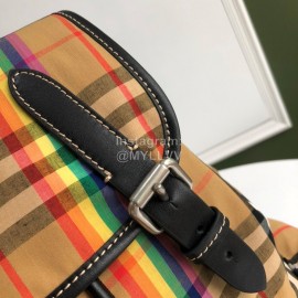 Burberry Retro Large Striped Nylon Backpack
