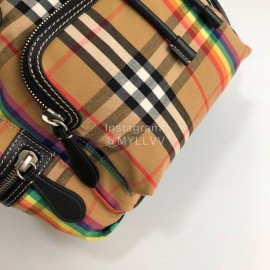 Burberry Retro Large Striped Nylon Backpack