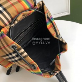 Burberry Retro Large Striped Nylon Backpack