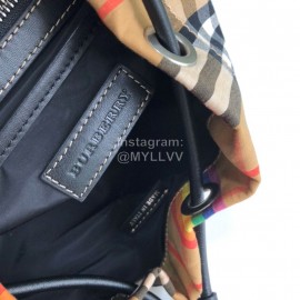 Burberry Retro Large Striped Nylon Backpack