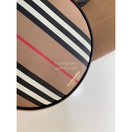 Burberry Fashion Stripe Round Messenger Bag