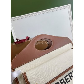 Burberry Canvas Large Vintage Handbag Coffee