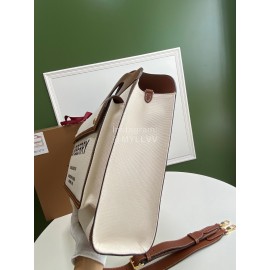 Burberry Canvas Large Vintage Handbag Coffee