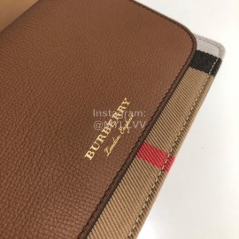Burberry Soft Calf Leather Chain Bag For Women Coffee