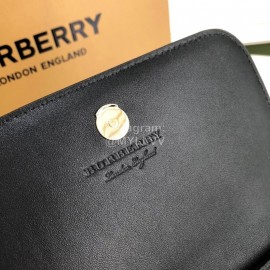 Burberry Soft Calf Leather Chain Bag For Women Black