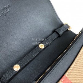 Burberry Soft Calf Leather Chain Bag For Women Black