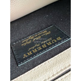 Burberry Fashion Leather Checkered Messenger Bag Pink