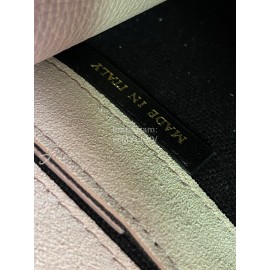 Burberry Fashion Leather Checkered Messenger Bag Pink