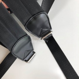 Burberry Fashion Plaid Cowhide Commuter Backpack Blue