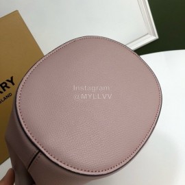 Burberry Simple Palmprint Cowhide Slung Bucket Bag Purple