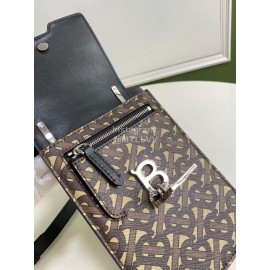 Burberry Fashion Smooth Leather Mobile Bag