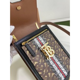 Burberry New Fashion Smooth Leather Mobile Bag 
