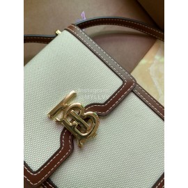Burberry Fashion White Smooth Leather Mobile Bag