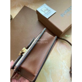 Burberry Fashion White Smooth Leather Mobile Bag