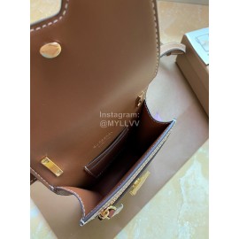 Burberry Fashion White Smooth Leather Mobile Bag