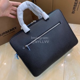 Burberry Black Full Leather Briefcase