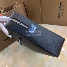 Burberry Black Full Leather Briefcase