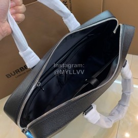 Burberry Black Full Leather Briefcase