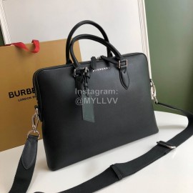 Burberry Exquisite Leather Black Briefcase
