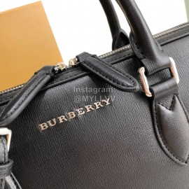 Burberry Exquisite Leather Black Briefcase