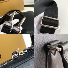 Burberry Exquisite Leather Black Briefcase