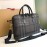 Burberry Hand-Held Fashion Checkered Messenger Briefcase Coffee