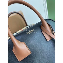 Burberry New Color Matching Leather Retro Plaid Bag
