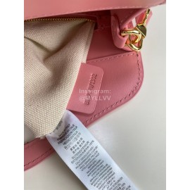 Burberry Canvas Leather Printed Handbag Messenger Bag Pink