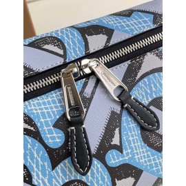 Burberry Canvas Printing Fashion Waist Bag Blue