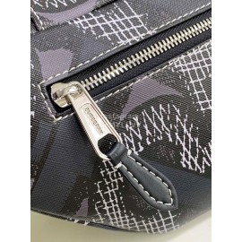 Burberry Canvas Printing Fashion Waist Bag Black