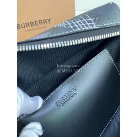 Burberry Canvas Printing Fashion Waist Bag Black