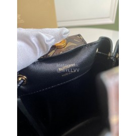 Burberry Soft Print Slung Bucket Bag Coffee